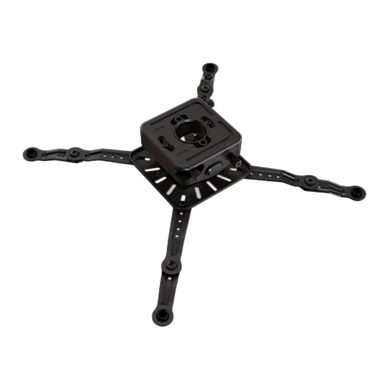 Universal Projector Ceiling Mount with Additional Extenders JR3XL adapter angled view.