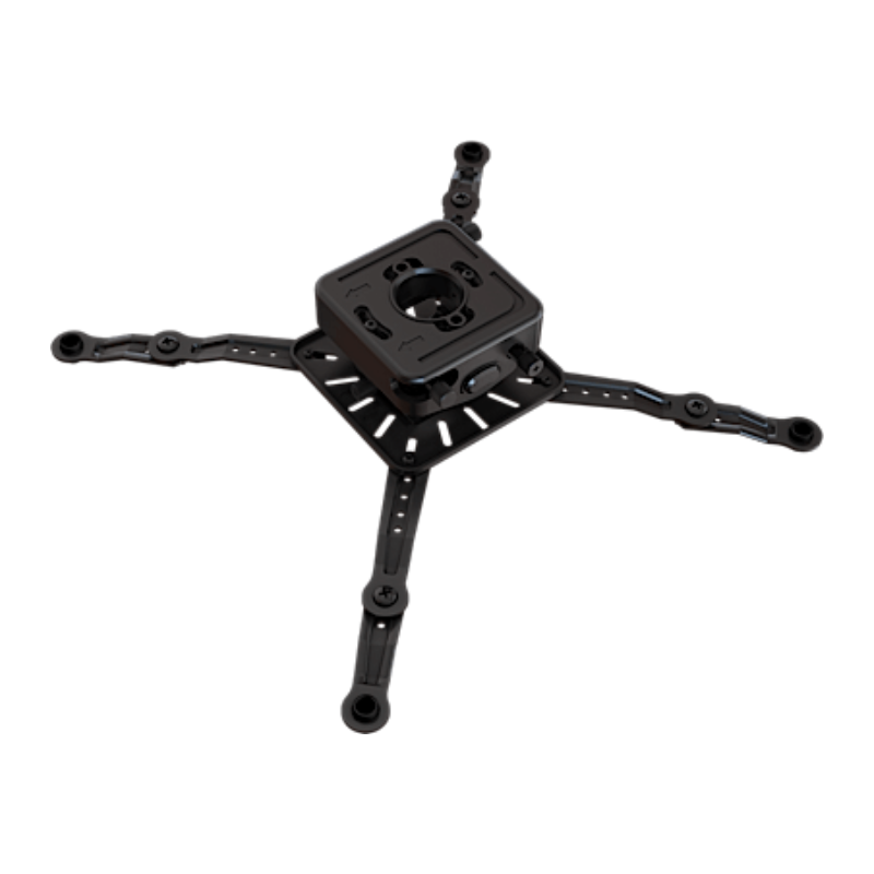 Universal Projector Mount with Addition Extenders front view.