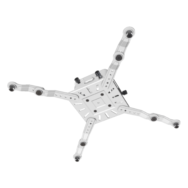 Universal Projector Mount with Addition Extenders low white view.