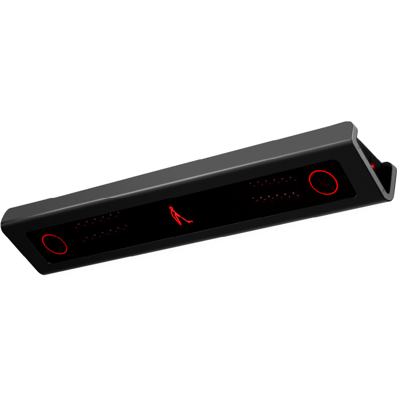 VTrack Launch Monitor angled top down view.